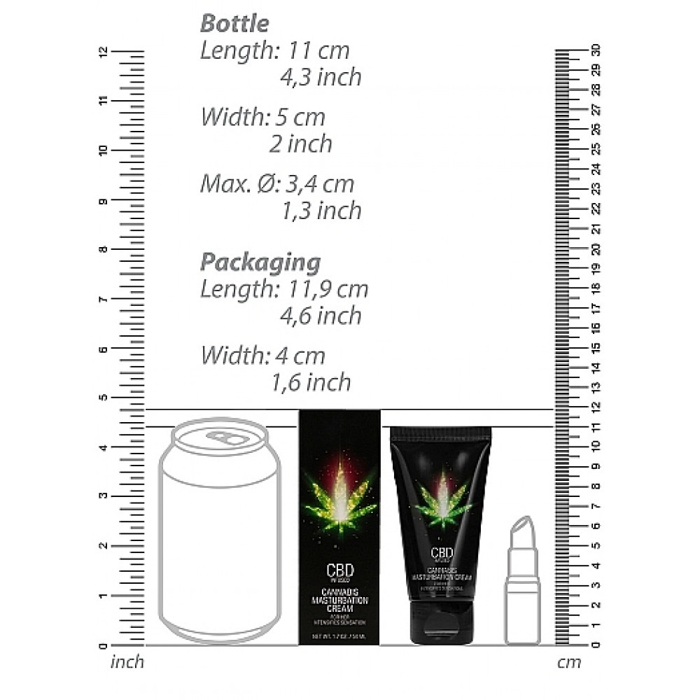Різне - Стимулюючий крем для жінок Shots-CBD Cannabis Masturbation Cream For Her, 50 ml 3