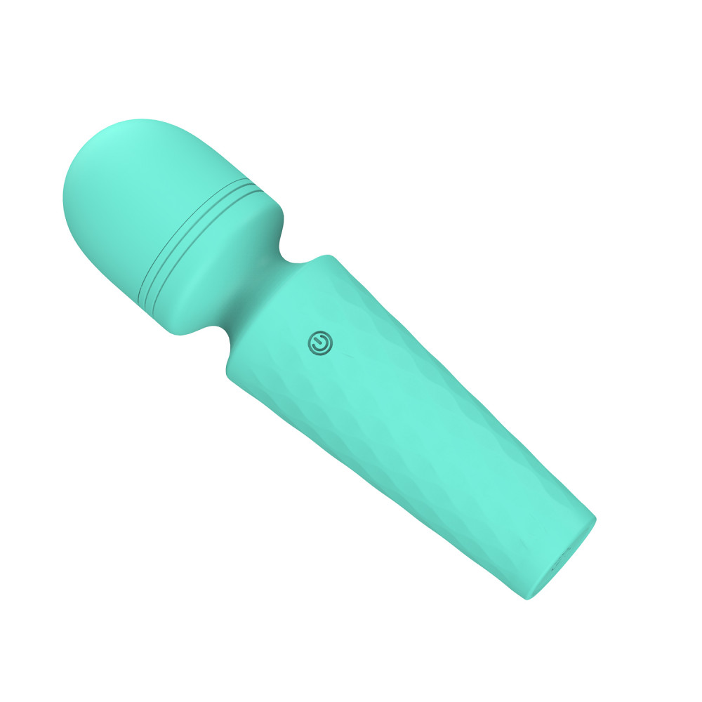 Для LGBTQ+ - Міні-вібратор мікрофон Every Night Toys Sharon бірюзовий, 10 режимів вібрації 1