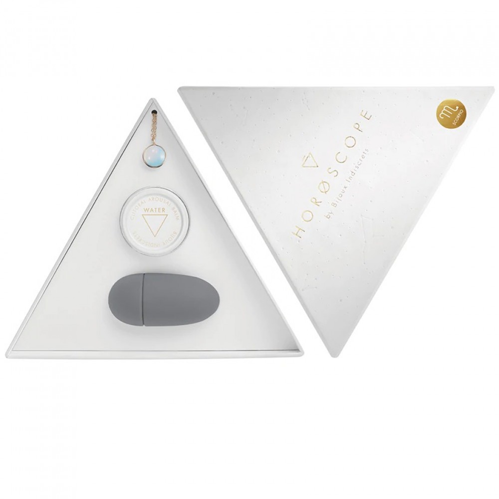 Різне - Набір Bijoux Indiscrets HOROSCOPE - Scorpio (Скорпіон) вібратор на палець, гель для клітора, підвіска