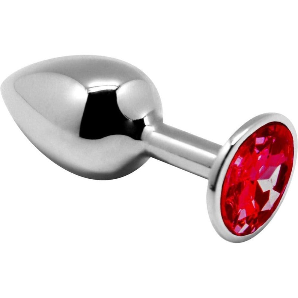 Разное - Набор из 3-х анальных металлических пробок Alive с камнями разных цветов 1