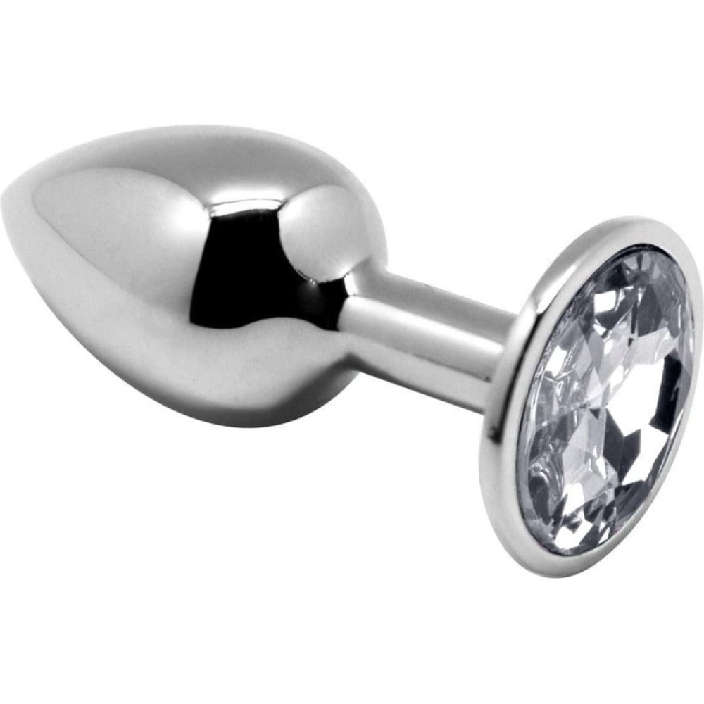 Разное - Набор из 3-х анальных металлических пробок Alive с камнями разных цветов 2