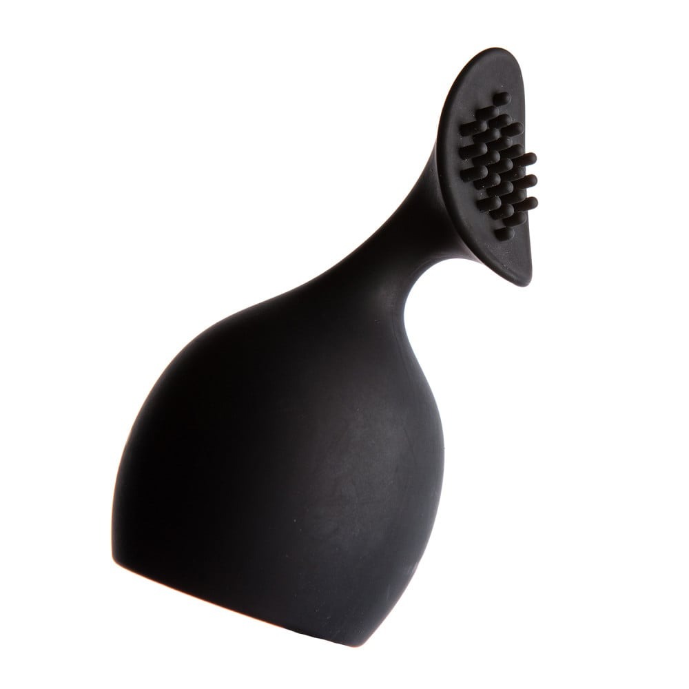 Разное - Насадка на микрофон с пупырышками Love Shop для стимуляции клитора, черная 1