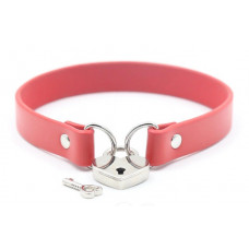 Ошейник DS Fetish DS Fetish Locking collar red