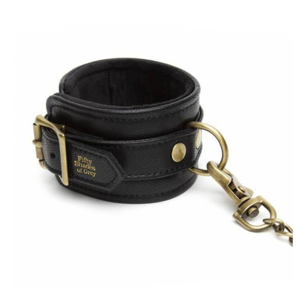 Наручники и ограничения - Поножи из эко-кожи Fifty Shades of Grey Bound to You Faux Leather Ankle Cuffs 2