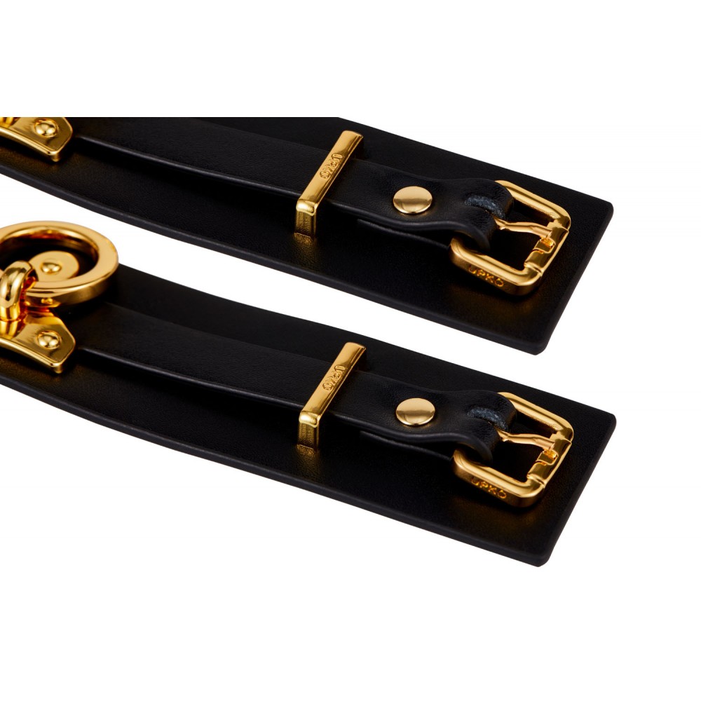 Різне - Пані шкіряні зі вставками позолоти Ankle Cuffs UPKO size L 6