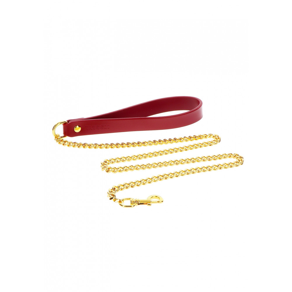 БДСМ игрушки - Поводок с цепочкой Taboom Chain Leash, золотистый 3