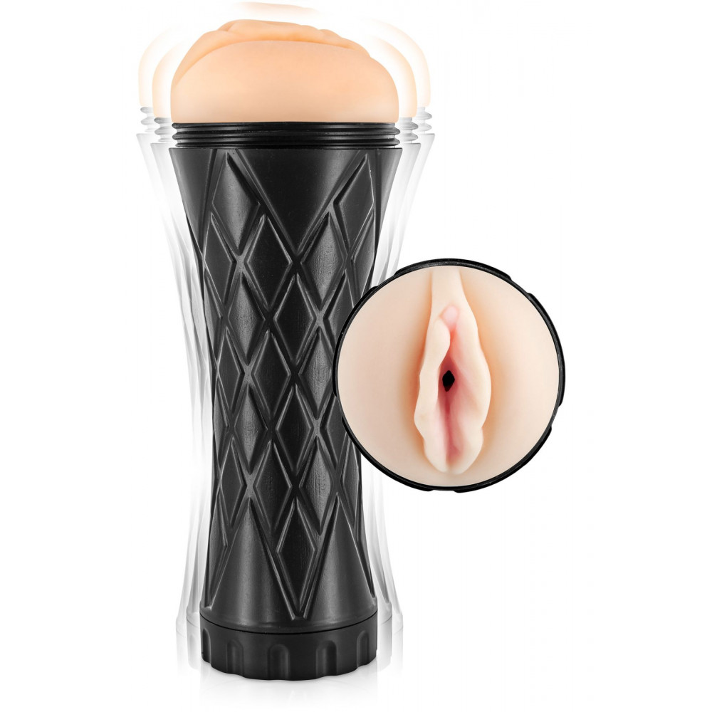 Мастурбаторы с вибрацией - Мастурбатор вагина Real Body - Real Cup Vagina Vibrating