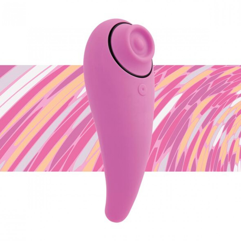 Клиторальный вибратор - Пульсатор для клитора плюс вибратор FeelzToys - FemmeGasm Tapping & Tickling Vibrator Pink