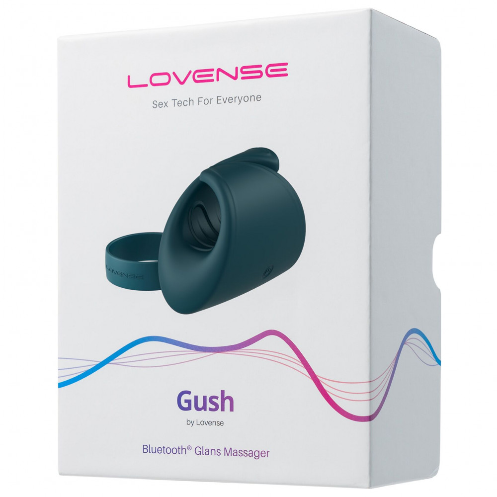 Мастурбаторы с вибрацией - Смарт-вибромастурбатор для головки члена Lovense Gush 2