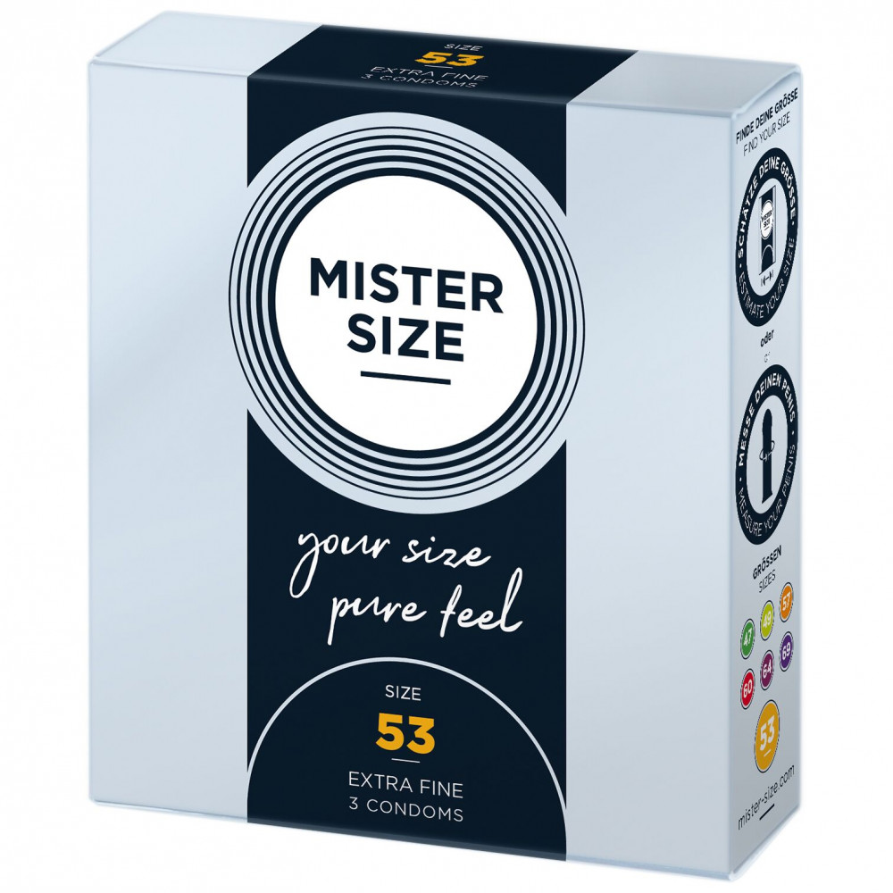 Презервативы - Презервативы Mister Size - pure feel - 53 (3 condoms), толщина 0,05 мм 2