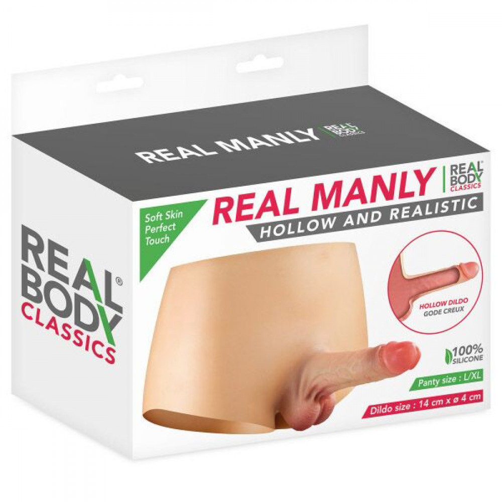 Фаллопротезы - Страпон Real Body — Real Manly hollow and realistic L/XL 4