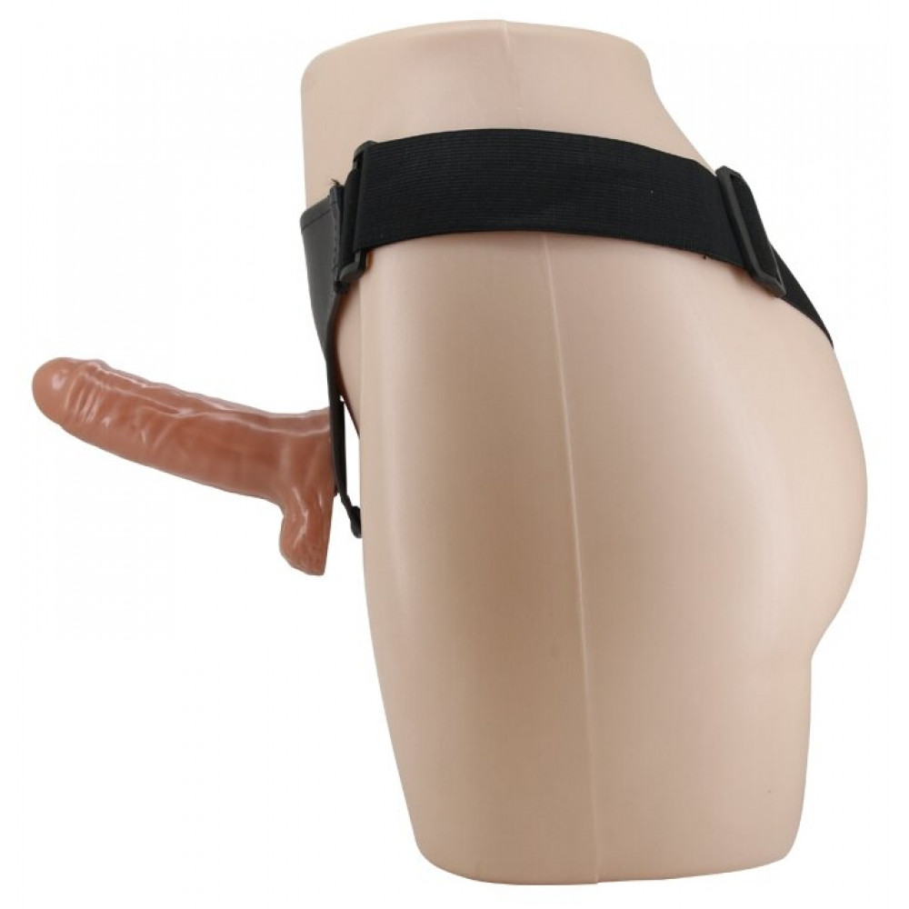 Страпон - Страпон с вибрацией Ultra Passionate Harness Realdeal Penis 6.2'' - Brown, BW-022064Z 9