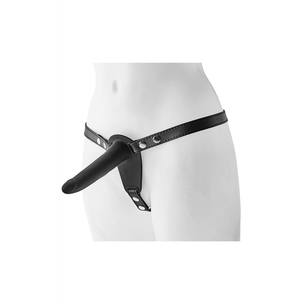 Страпони - Страпон жіночий Dream Toys FantAssTic на ремінцях, чорний 1