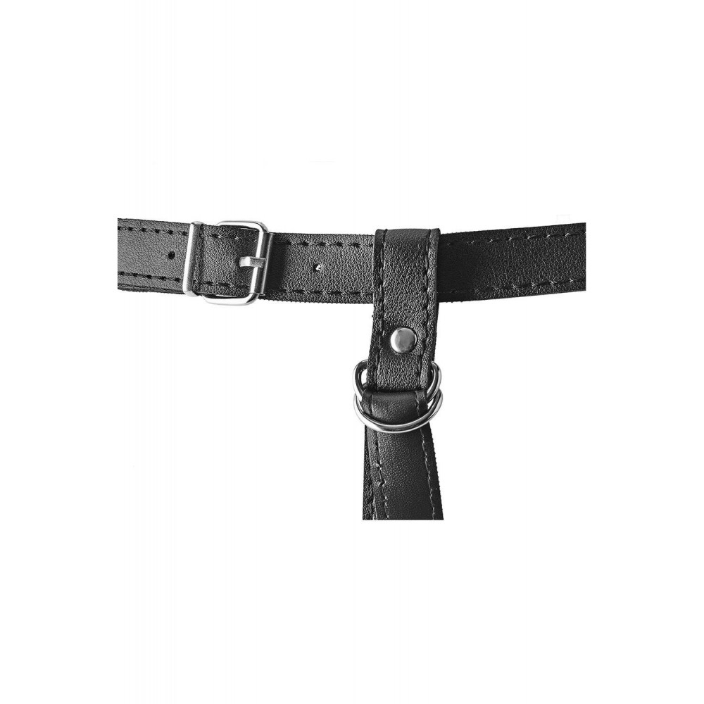 Страпони - Страпон жіночий Dream Toys FantAssTic на ремінцях, чорний 3