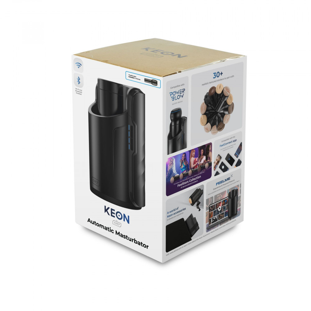 Мастурбаторы с вибрацией - Интерактивная секс-машина для мужчин Kiiroo Keon Wi-Fi Combo Set с мастурбатором 4