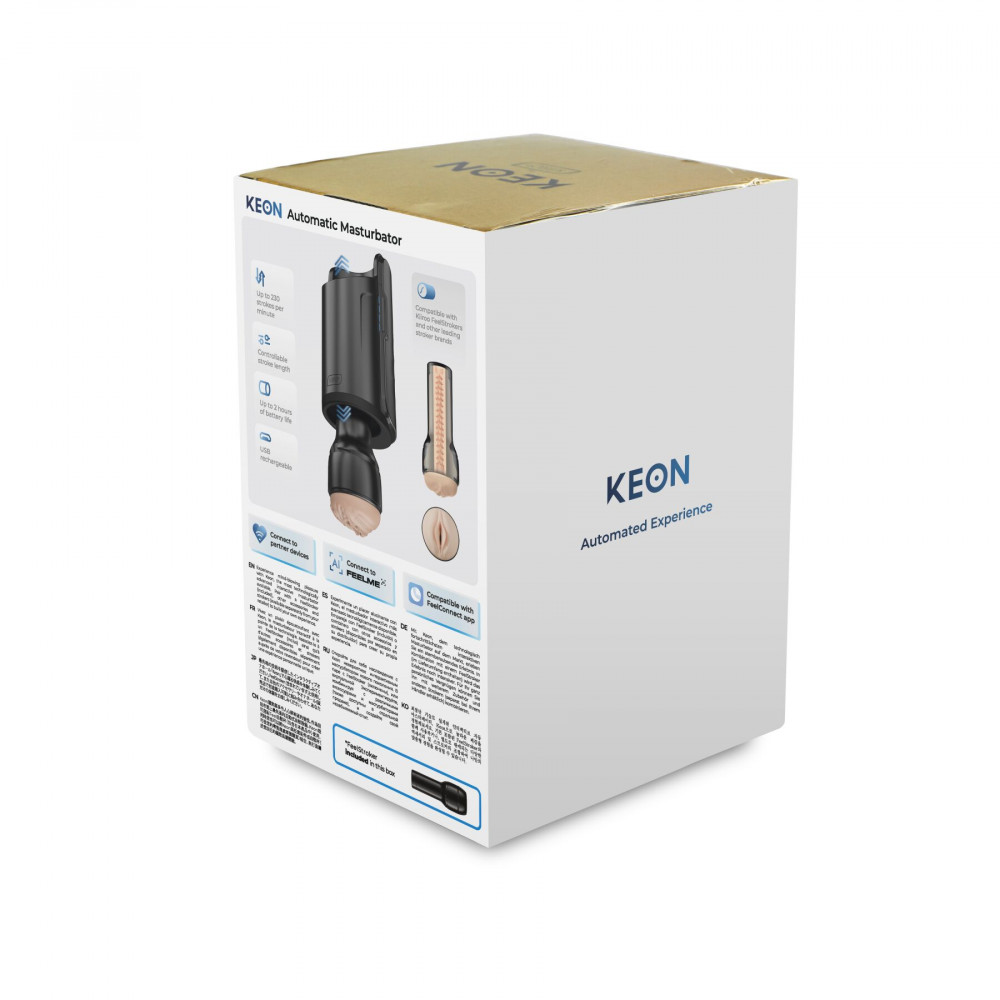 Мастурбаторы с вибрацией - Интерактивная секс-машина для мужчин Kiiroo Keon Wi-Fi Combo Set с мастурбатором 5