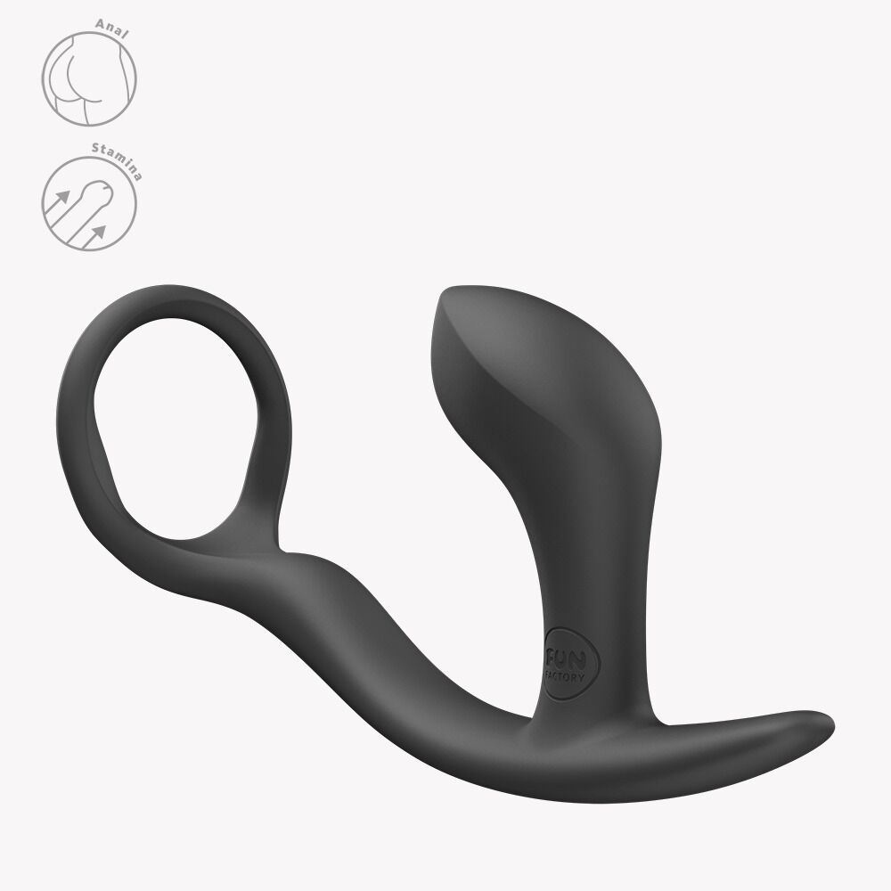  - Анальна пробка з ерекційним кільцем Fun Factory BOOTIE RING Black 3