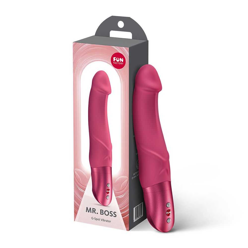 Стимулятор точки G - Вібратор Fun Factory Mr. Boss Raspberry 1