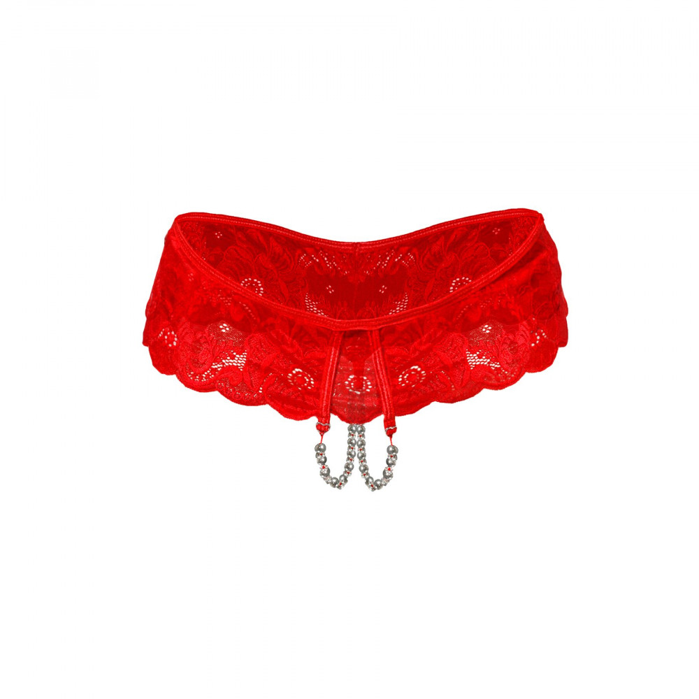 Женское эротическое белье - Сексуальные открытые трусики Art of Sex - Isabell, цвет красный, размер XS-M 1