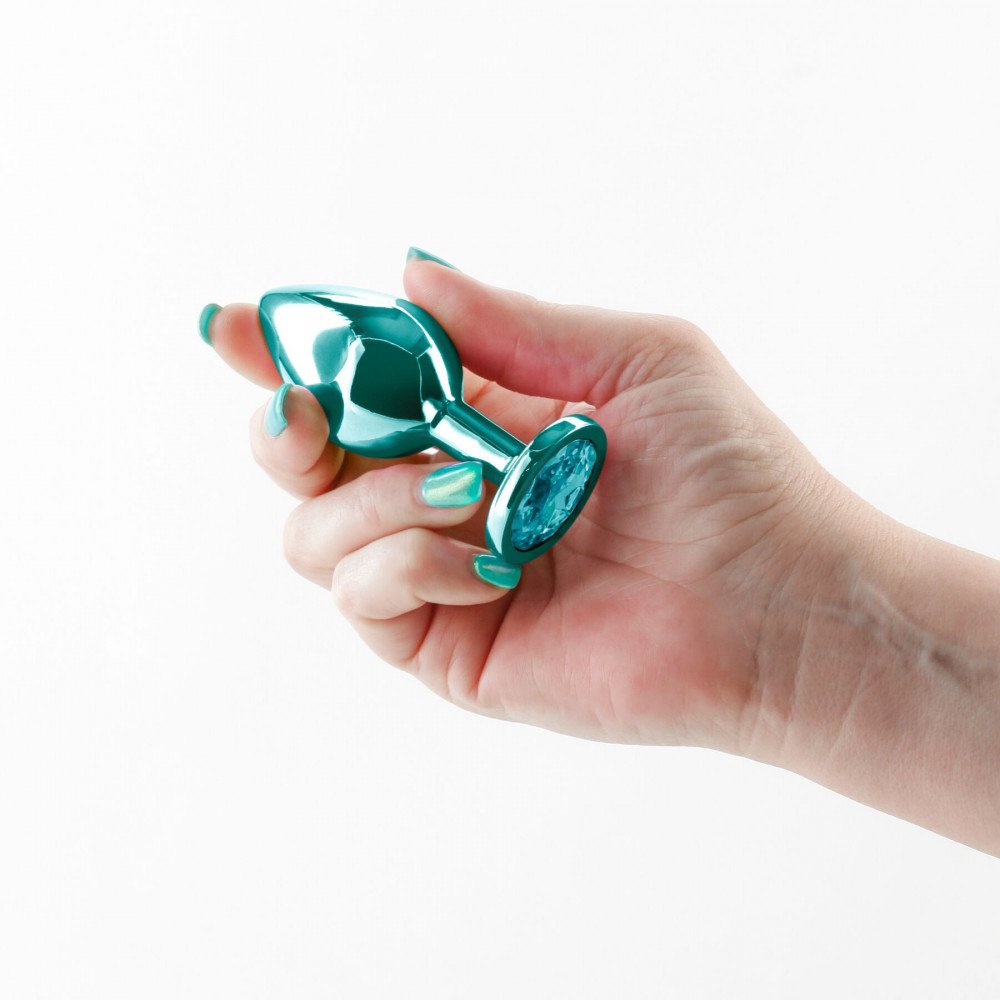 Анальные игрушки без вибрации - Анальная пробка NS Novelties Rear Assets - Medium - Teal 1
