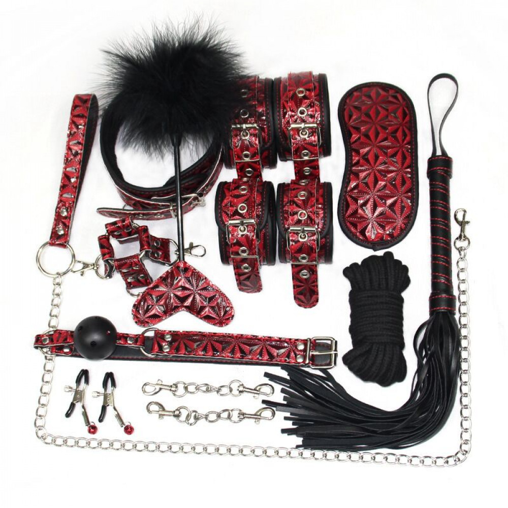 БДСМ іграшки - Набір для BDSM JSY KB80019 Red