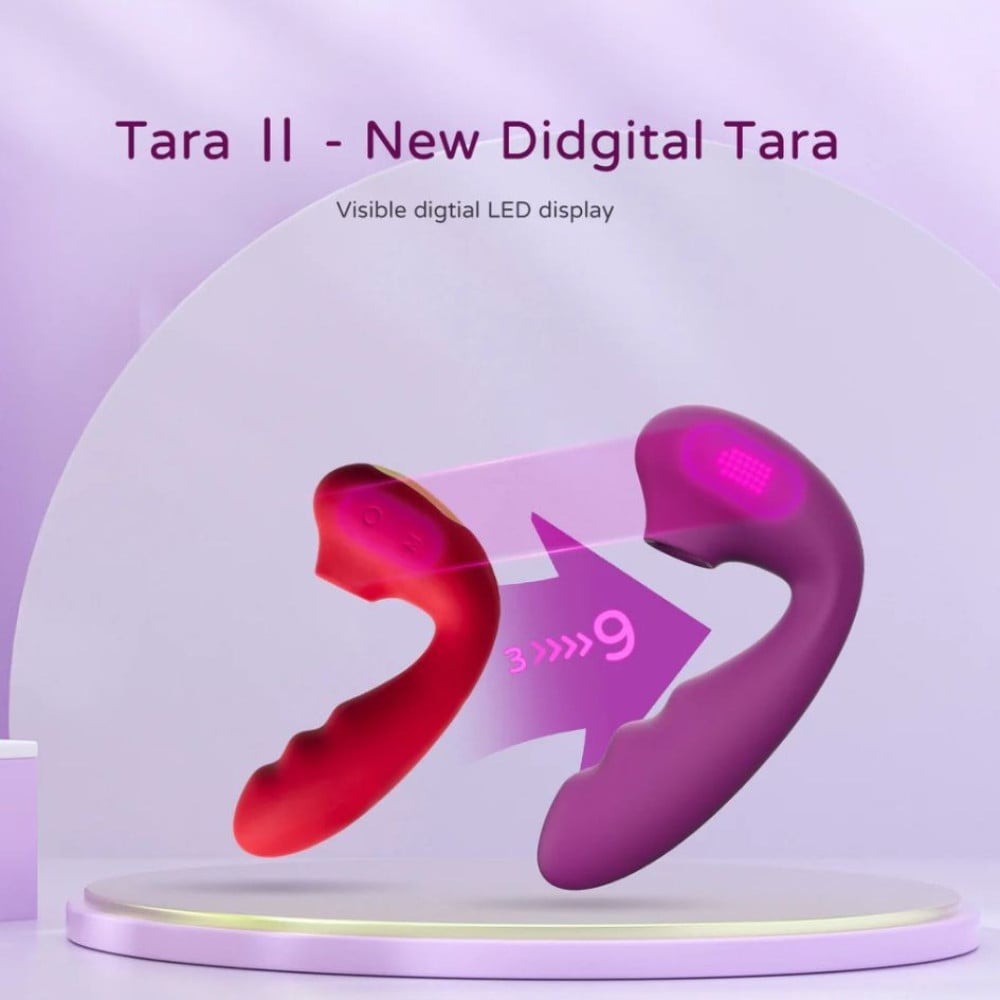 Різне - Вакуумний стимулятор BeYourLover Tara Purple з вагінальним відростком та підігрівом, фіолетовий 2