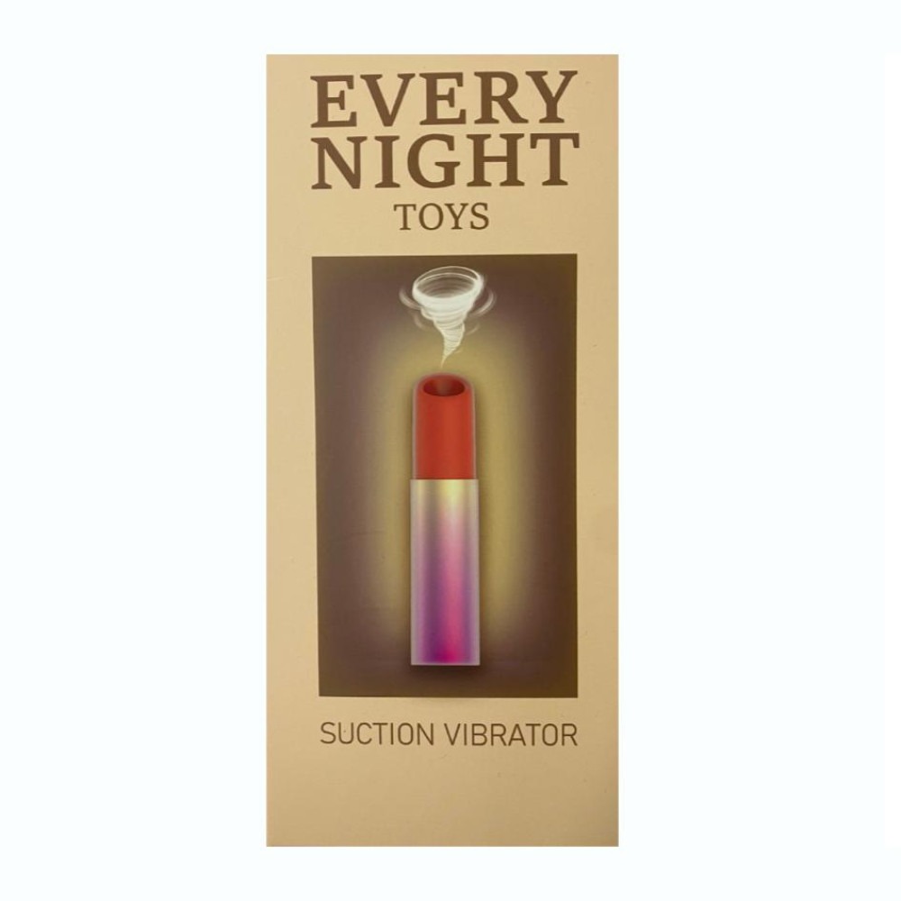 Різне - Вакуумний стимулятор клітора у формі помади Every Night Toys з 7 режимами всмоктування 6