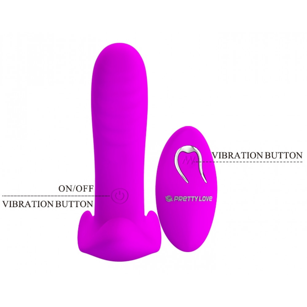  - Вибробабочка с стимулятором клитора PRETTY LOVE - Remote Control Massager, BI-014850W 7