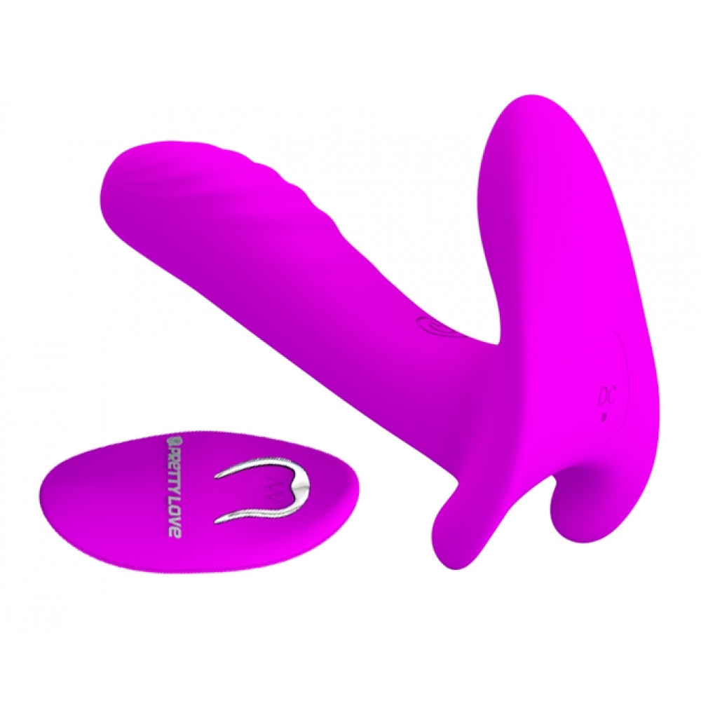  - Вибробабочка с стимулятором клитора PRETTY LOVE - Remote Control Massager, BI-014850W 2