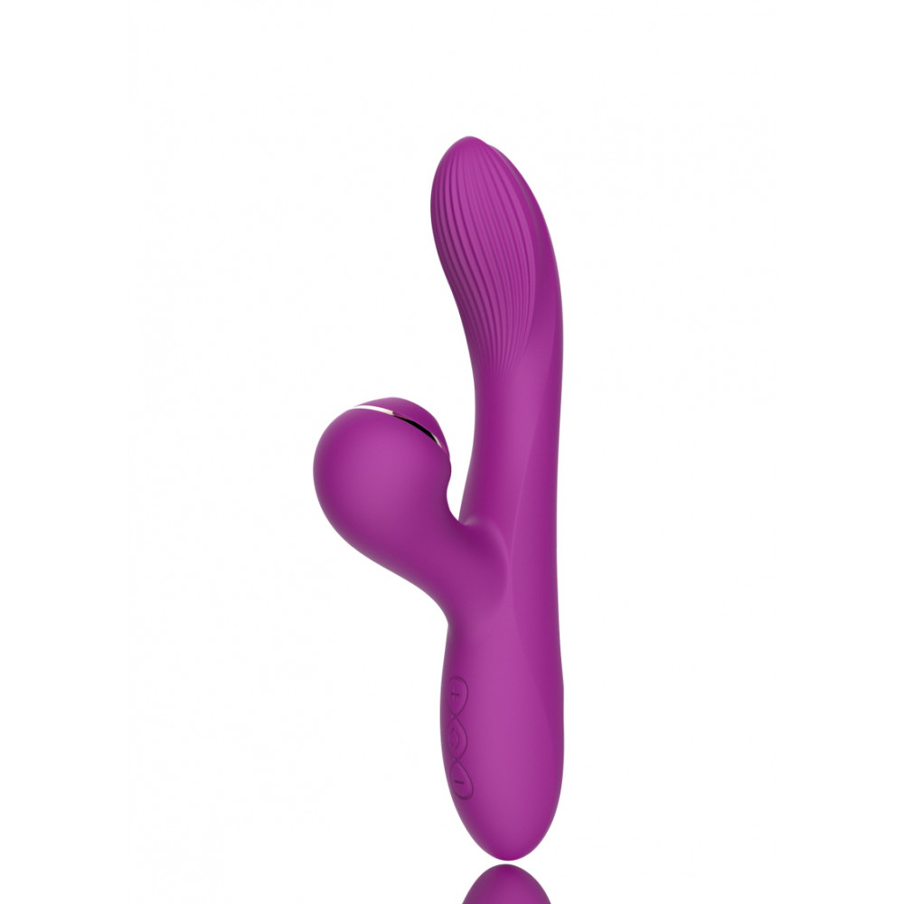 Вибратор-кролик - Вибратор-кролик с волновой стимуляцией клитора Air Pulsing Messenger, фиолетовый