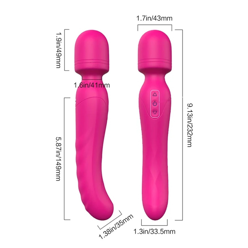 Для LGBTQ+ - Вибратор-микрофон с подогревом Dream Toys Essentials Heating Bodywand, розовый, 23 × 3,6 см 14