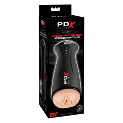 Вибромастурбатор вагина Pipedream PDX Elite бежевый, 24.5 см