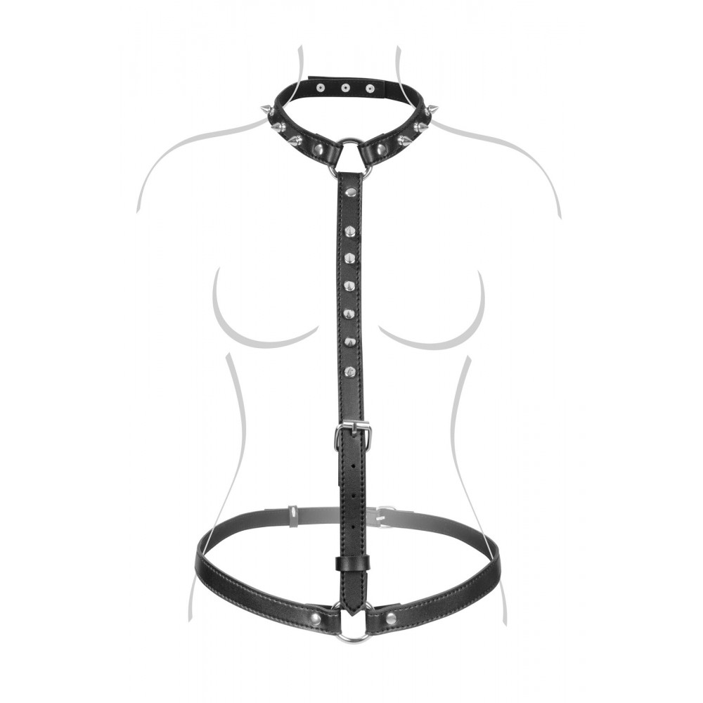 БДСМ аксессуары - Портупея на тело Fetish Tentation Sexy Adjustable Harness