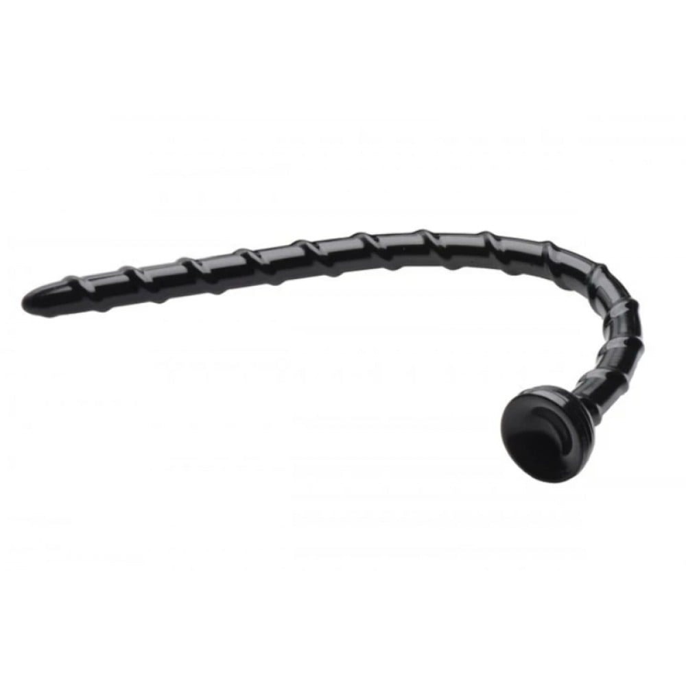 Анальные игрушки без вибрации - Анальный плаг для фистинга Swirl Thin Anal Snake 45,7 см 2