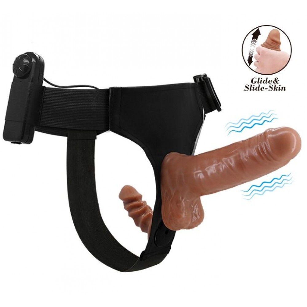 Страпон - Страпон с вибрацией Ultra Passionate Harness Dual Penis 6,2'', BW-022066Z 9