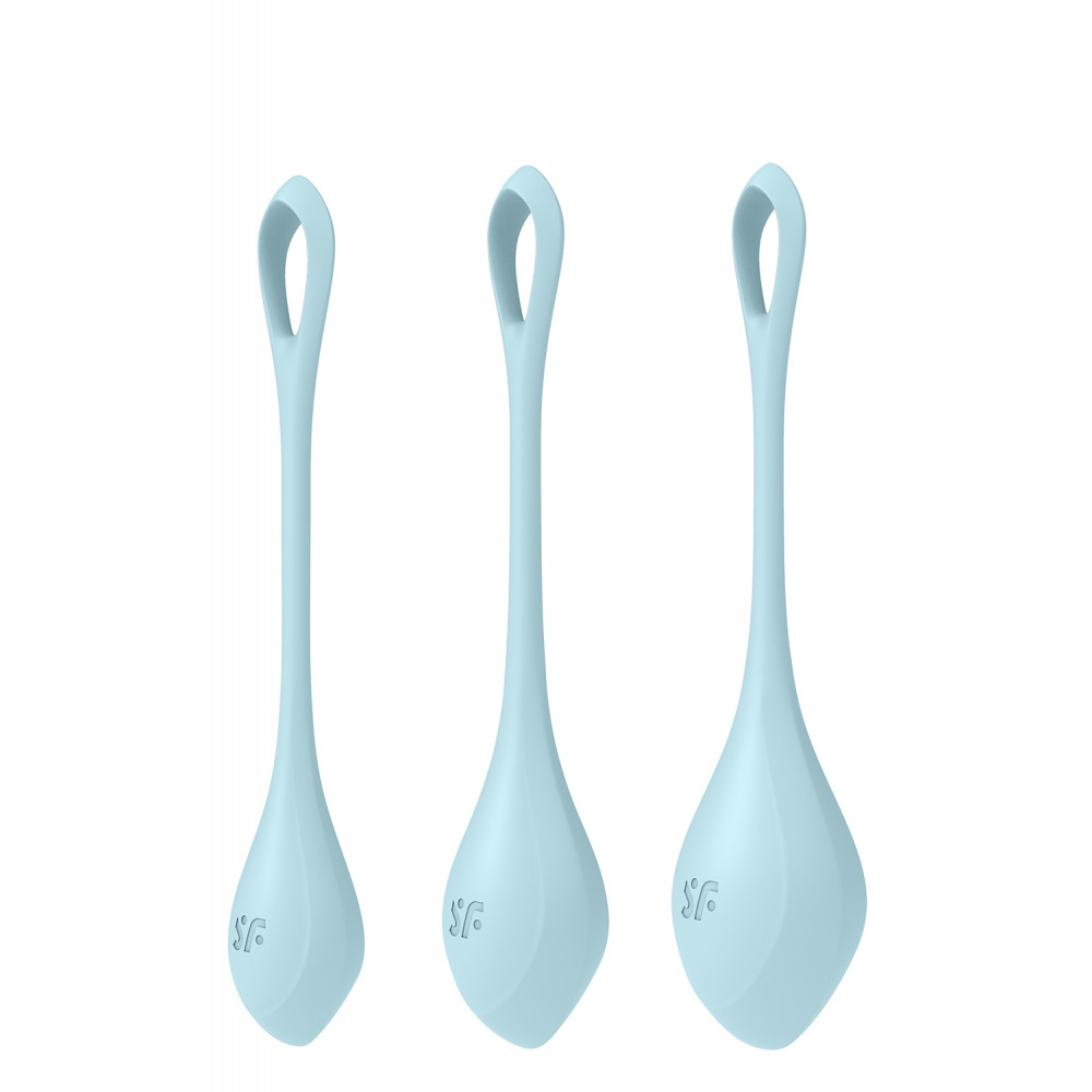 Вагинальные шарики - T360189 Набор вагинальных шариков Satisfyer Yoni Power 2 light blue 2