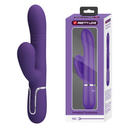 Вибромассажер с поступательным движением серии Pretty Love - Mariana Twinkled Dark Purple 7 vibration functions 4 rolling functions, BW-500034-2