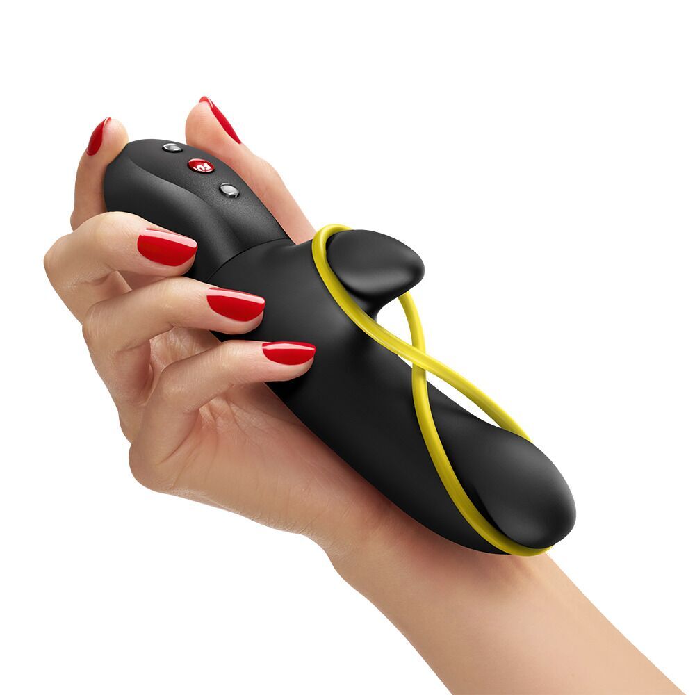 Секс игрушки - Мини вибратор-кролик со стимулирующей лентой Fun Factory AMORINO Black (мятая упаковка!!!) 6