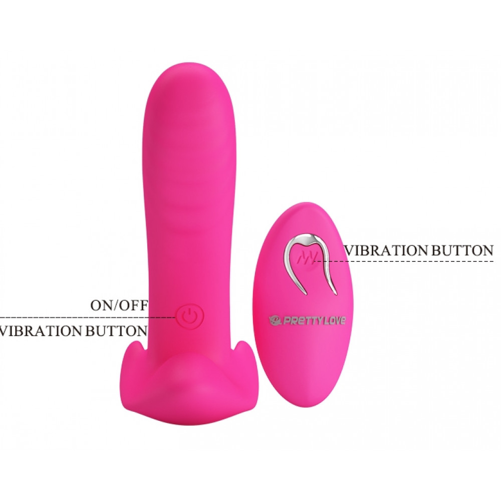 Вибратор - Вибробабочка с стимулятором клитора PRETTY LOVE - Remote Control Massager, BI-014850W-1 3