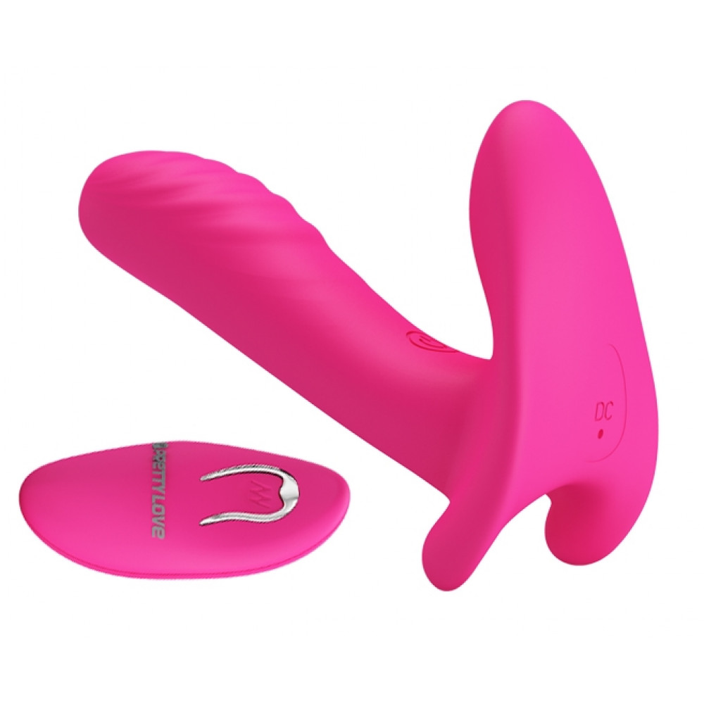 Вибратор - Вибробабочка с стимулятором клитора PRETTY LOVE - Remote Control Massager, BI-014850W-1 8