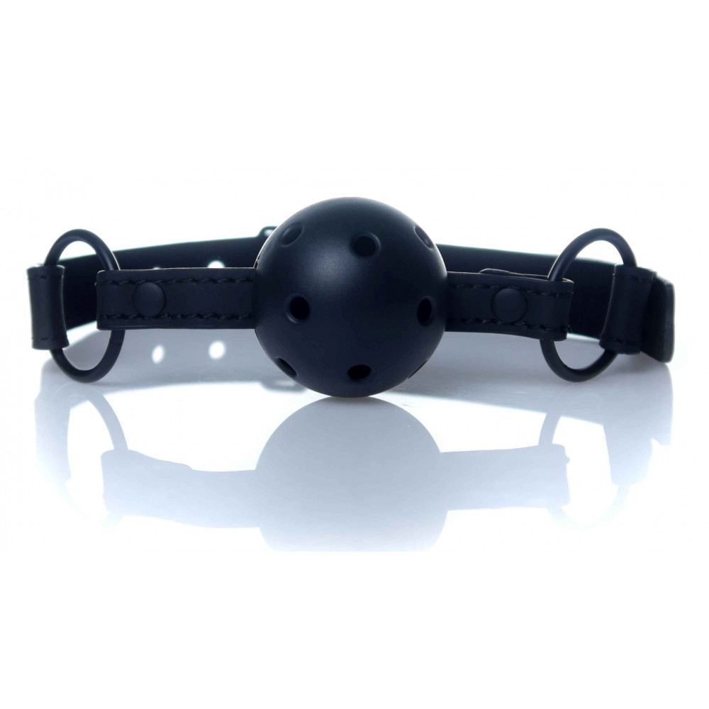 Электростимуляторы - Кляп Fetish Boss Series - Ball Gag rubber Black 3, BS6100035 6
