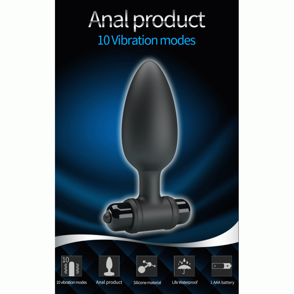  - Анальний стимулятор з вібрацією Mr. Play - Super Power Vibrating Anal Plug, BI-040107-MR 1