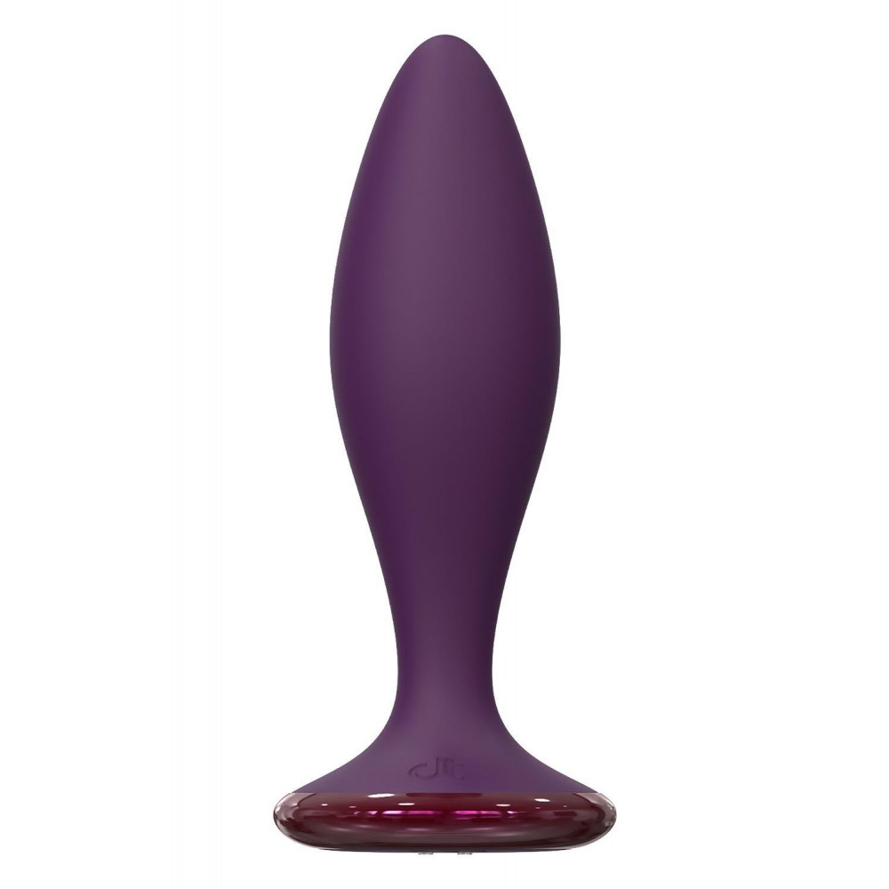Анальные игрушки с вибрацией - Анальный вибратор Dreamtoys Glam с пультом, фиолетовый, 12.8 см 2