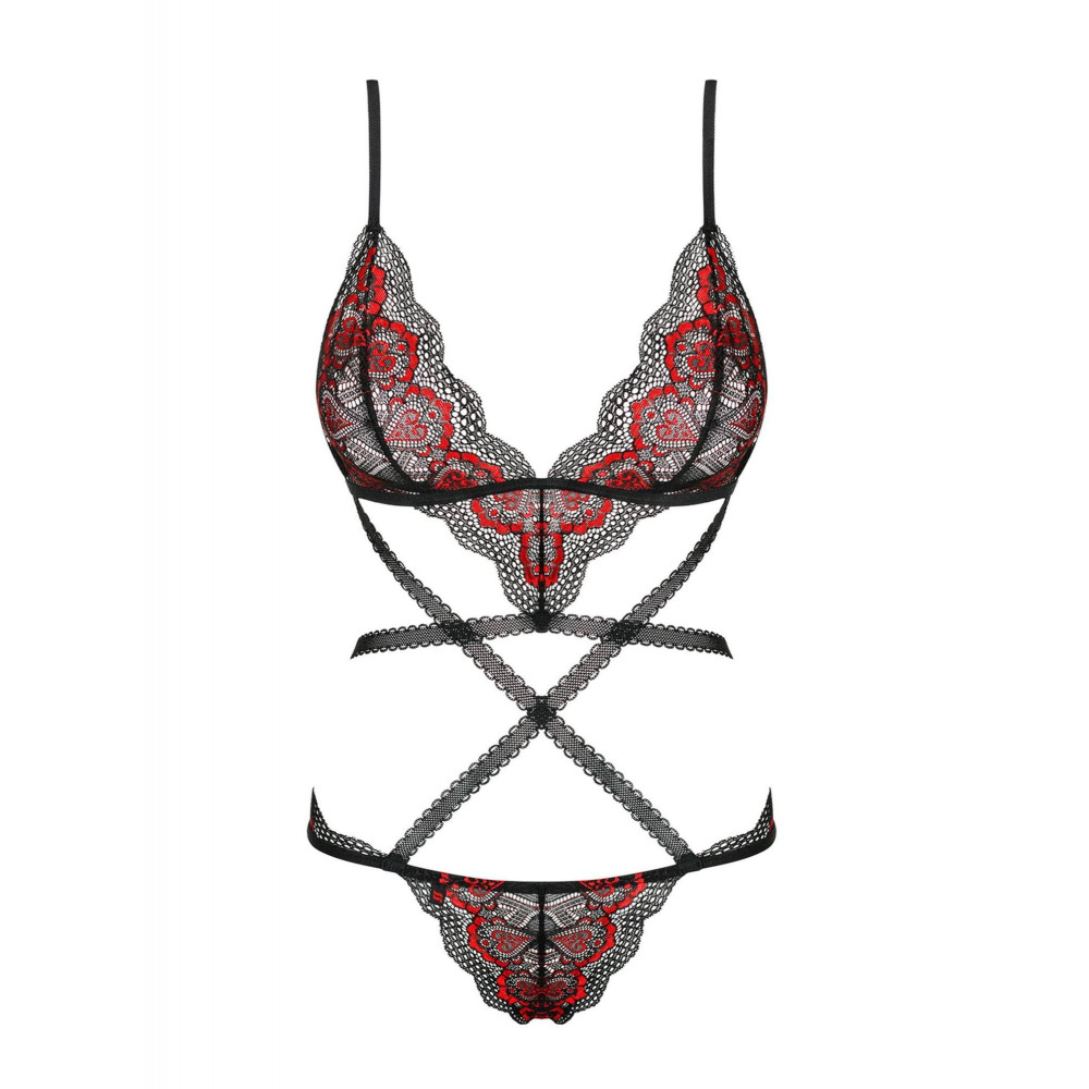 Разное - Боди Obsessive Megies teddy black S/M 4