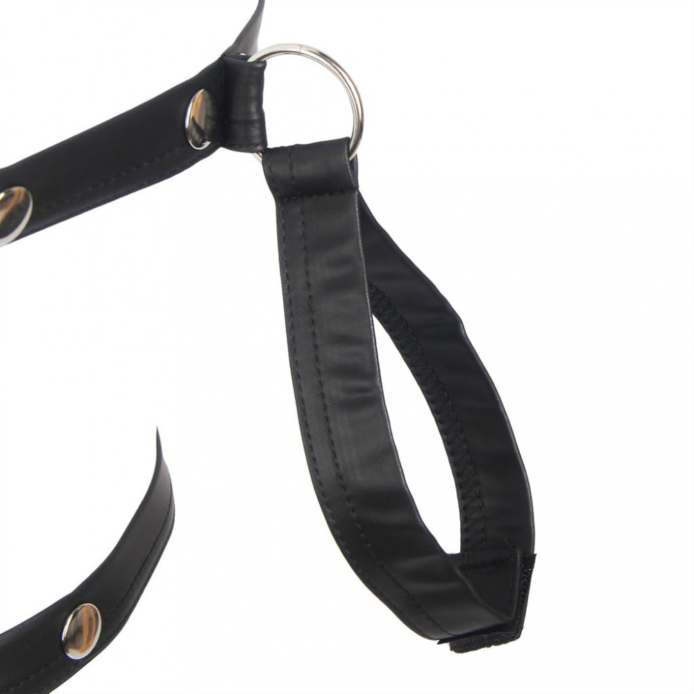 Разное - Боди-портупея мужская Star Night с ограничителями и молнией, черная, L 7