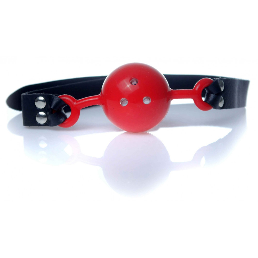 Электростимуляторы - Кляп Fetish Boss Series - Ball Gag rubber Red 1, BS6100032 6