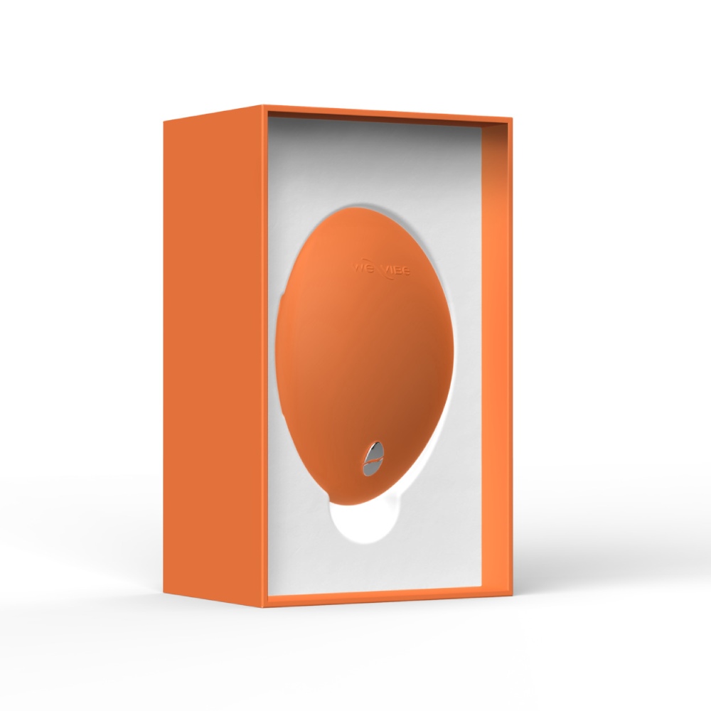 Вібропулі та міні-вібратори - Кліторальний вібратор We-Vibe Temp Tangerine з функцією нагрівання та охолодження, помаранчевий 6