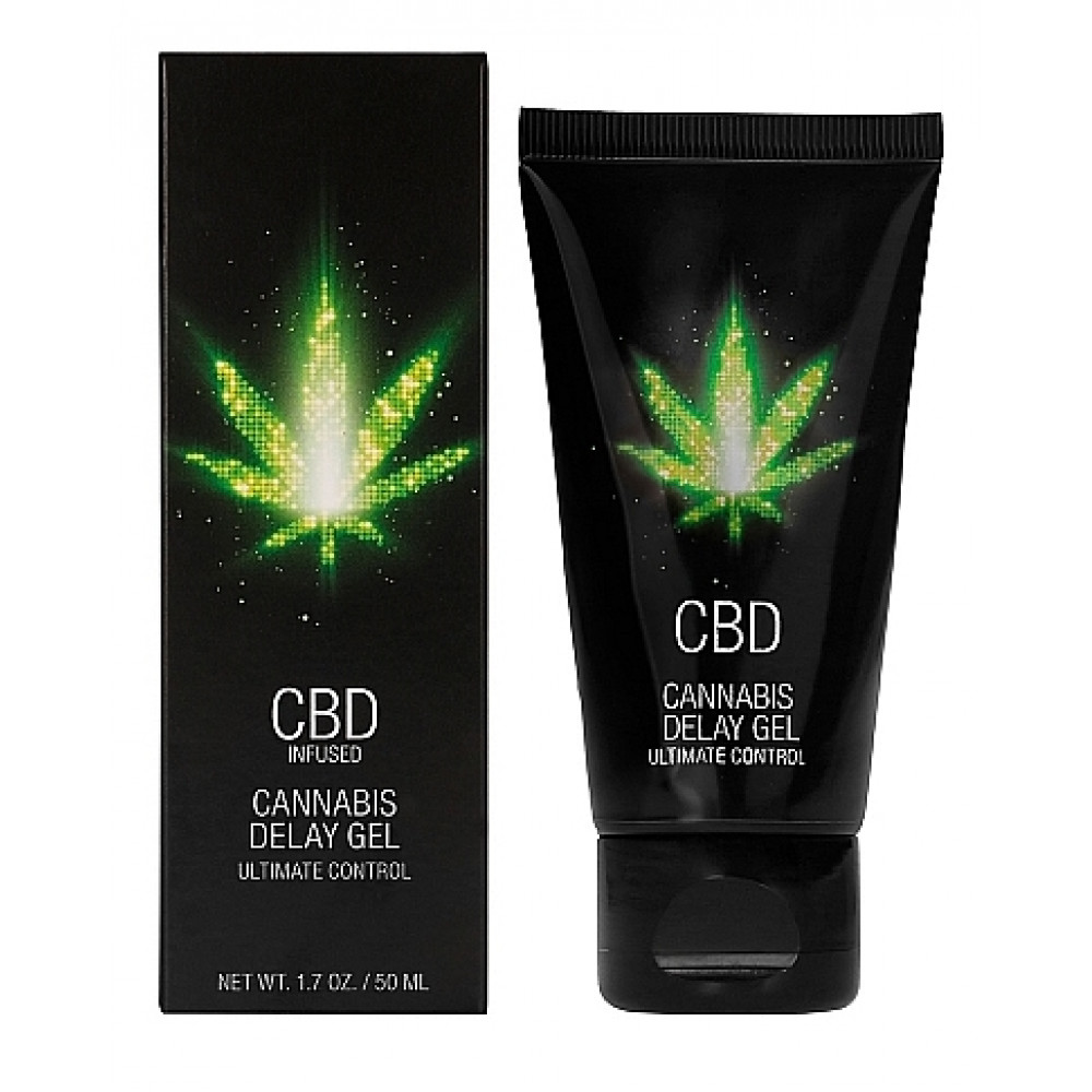 Лубриканты - Крем пролонгирующий Shots - CBD Cannabis Delay Gel, 50 ml