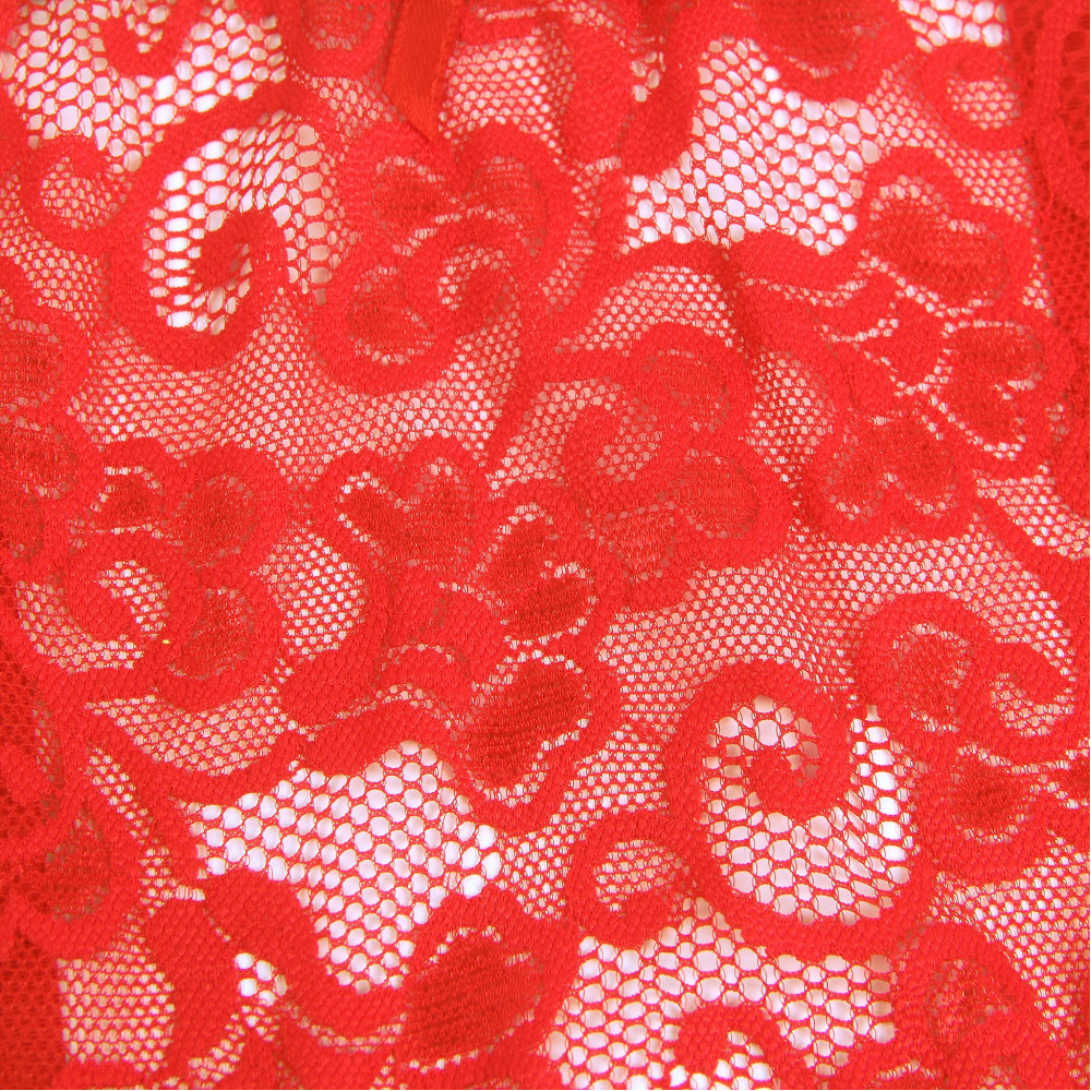 Різне - Мереживний пояс для панчіх StarNight червоний, XS-S 5