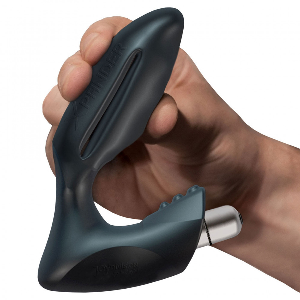 Разное - Массажер простаты размер L, XPANDER X4+ rechargeable PowerRocket, черный, 11.5 см 1